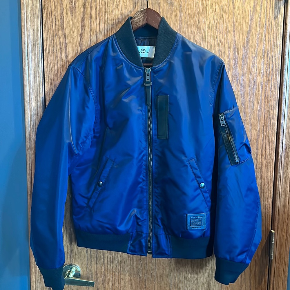 Coach Men’s Bomber Jacket! Size small. Maybe worn once or twice! Exc. condition.